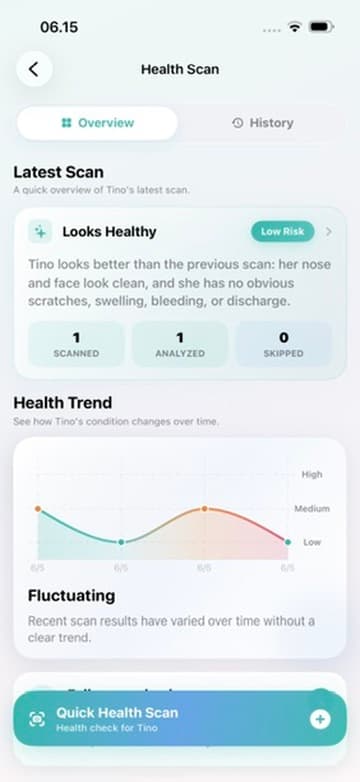 Health Scan — Track progress with health trends